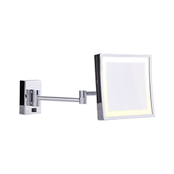 Lighted wall mirrors