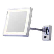 Lighted wall mirror