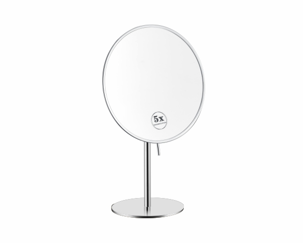 Hotel tabletop mirror with adjustable magnification LV-D638